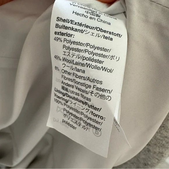 ☀️NEW☀️J. Crew Light Gray City Coat - Picture 10 of 13